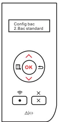PANTUM P3500DN - Paramètres de bac via le panneau de commande - 3