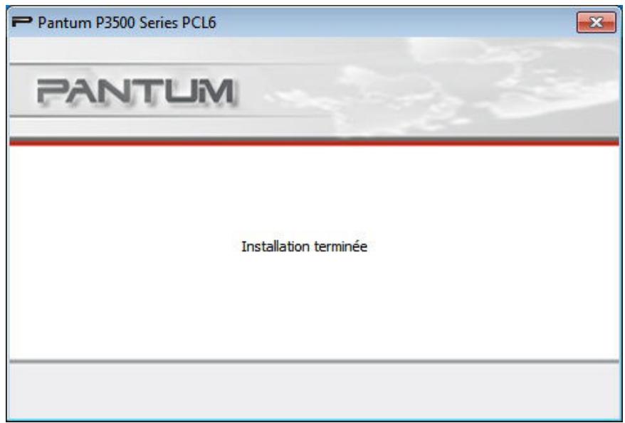 PANTUM P3500DN - 3) Interface d'installation terminée - 1
