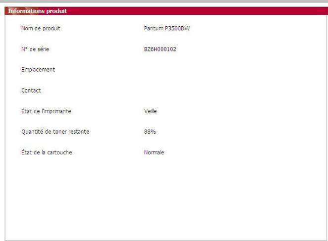 PANTUM P3500DN - Paramètres de gestion des utilisateurs - 2