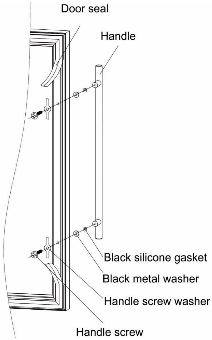 DARTY LS102DZ - > Handle installation - 1