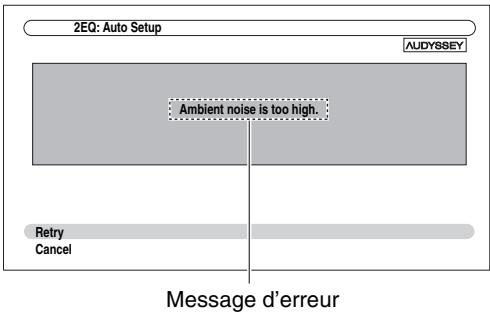ONKYO TX-SR608 - Messages d'erreur - 1