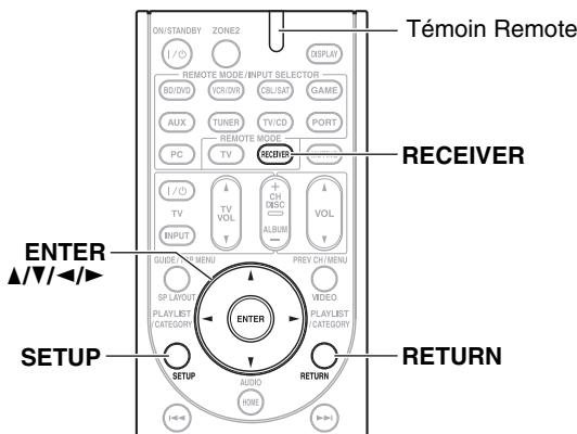 ONKYO TX-SR608 - Procédures courantes dans le menu de configuration - 1