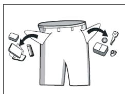 DARTY FLF6010E - Videz des poches interieures et des poches des pantalons les petits objets métalliques qu'elles poursaient contenir (clous, épinges, trombones). - 1