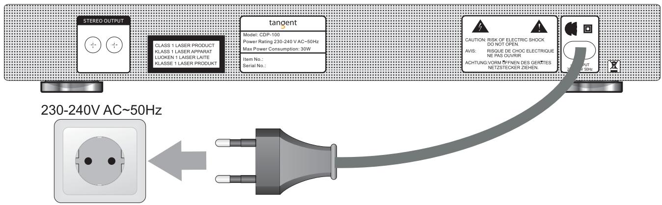 TANGENT CDP100SILVER - Raccordement au réseau - 1