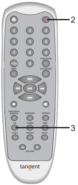 TANGENT CDP100SILVER - ON, OFF et standby (veille) - 2