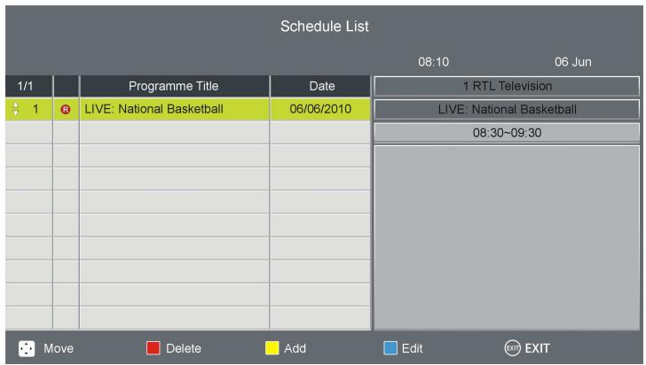 POLAROID 4269543 - Liste des programmations - 1