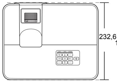 BENQ MS500H - Dimensions - 1