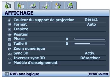 BENQ MS500H - Utilisation des menus - 3