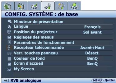 BENQ MS500H - Utilisation des menus - 4