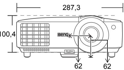 BENQ MS500H - Dimensions - 2