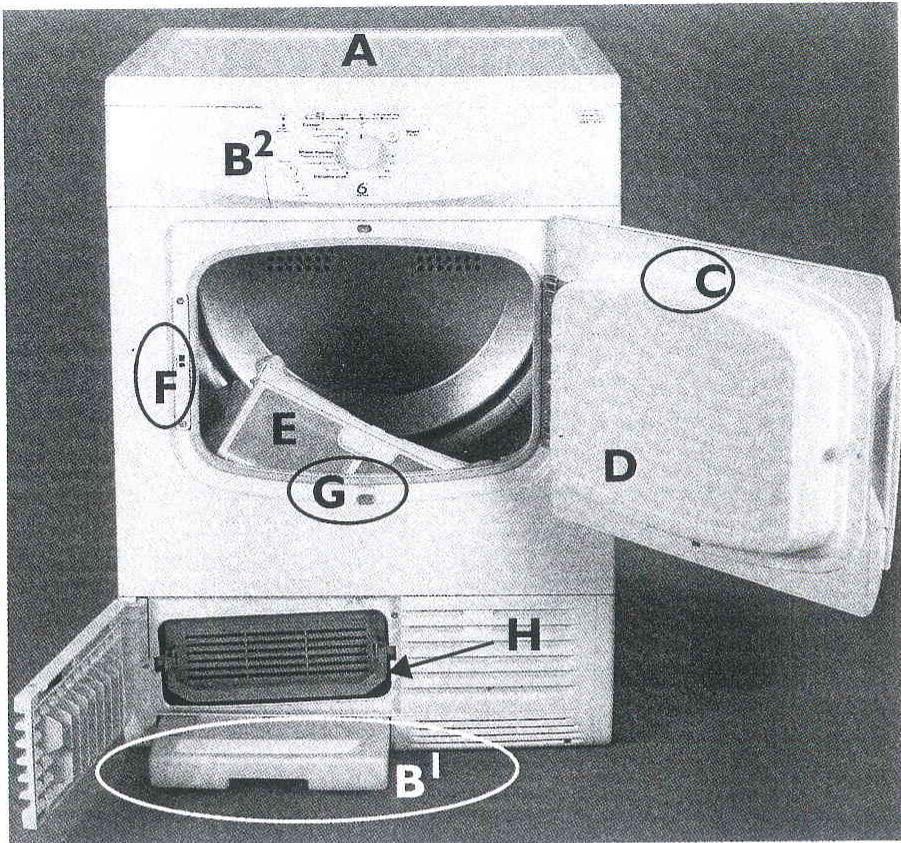 PROLINE CDP 635 MB - DESCRIPTION DU SÈCHE-LINGE - 1