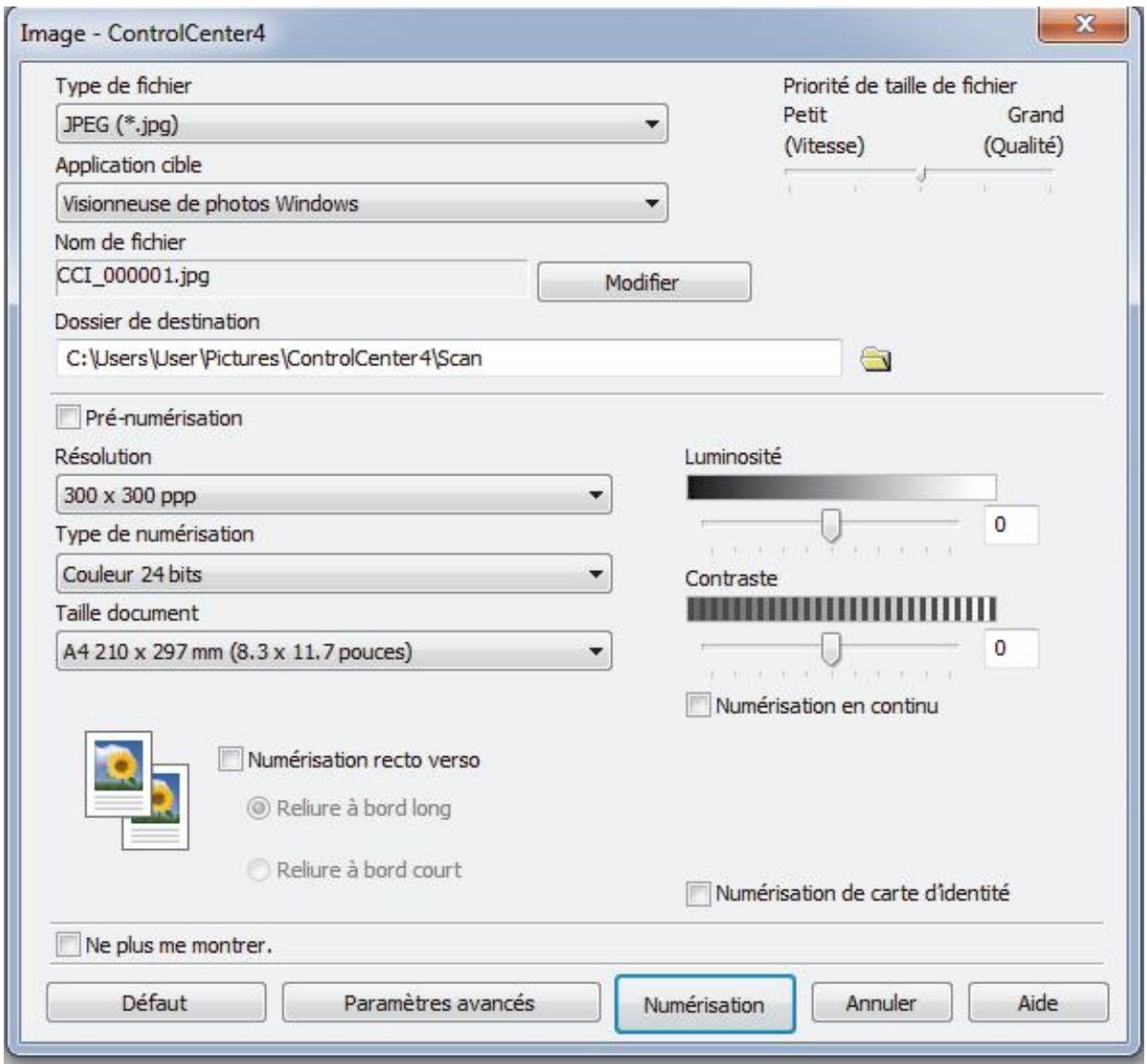 BROTHER MFC-L8690CDW - Numériser des photos et des graphiques avec le mode Avancé de ControlCenter4 (Windows®) - 3
