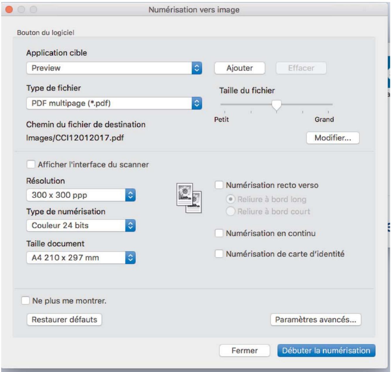 BROTHER MFC-L8690CDW - Numérisation avec ControlCenter2 (Mac) - 1