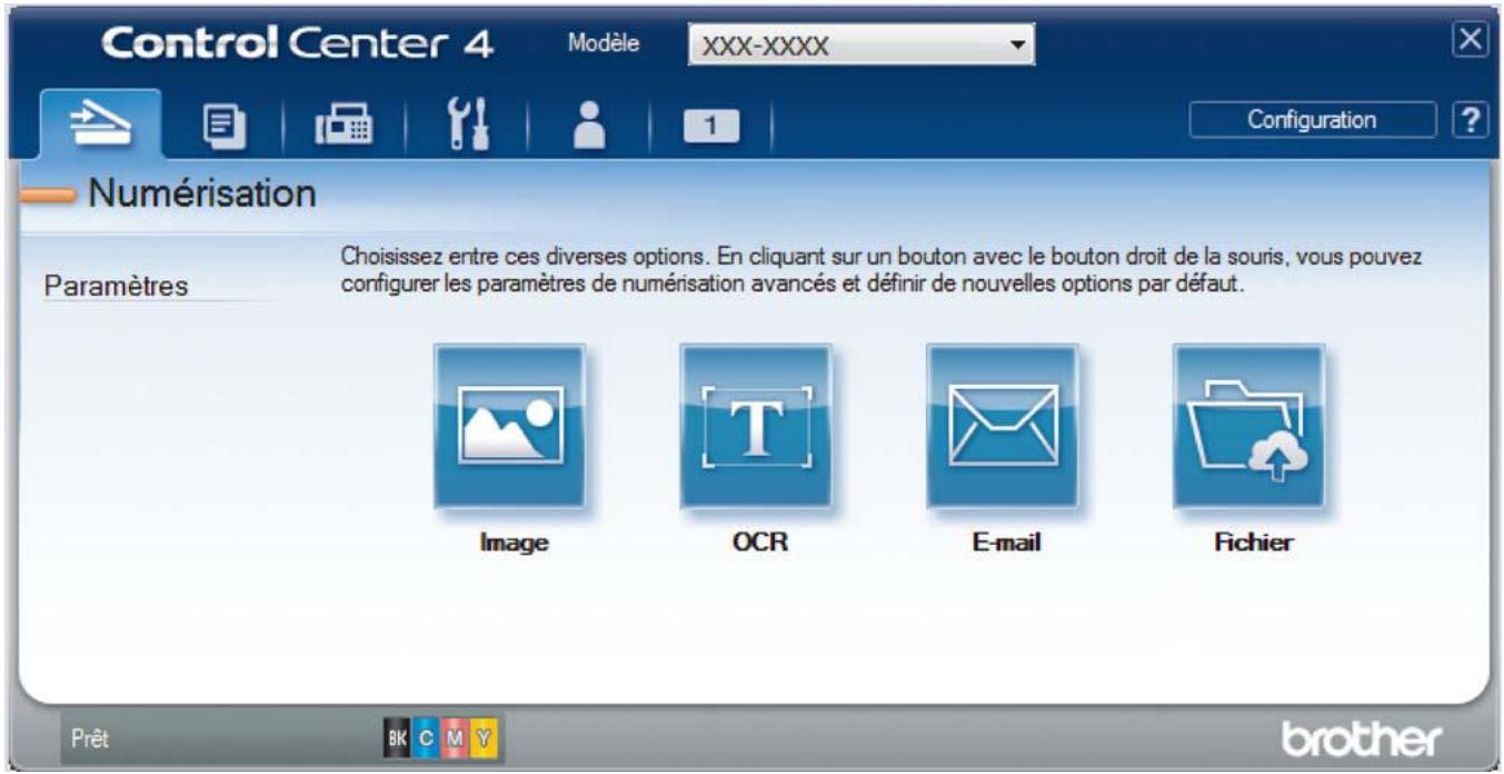 BROTHER MFC-L8690CDW - Enregistrer des données numérisées dans un dossier sous forme d'un fichier PDF en utilisant le mode avancé de ControlCenter4 (Windows®) - 2