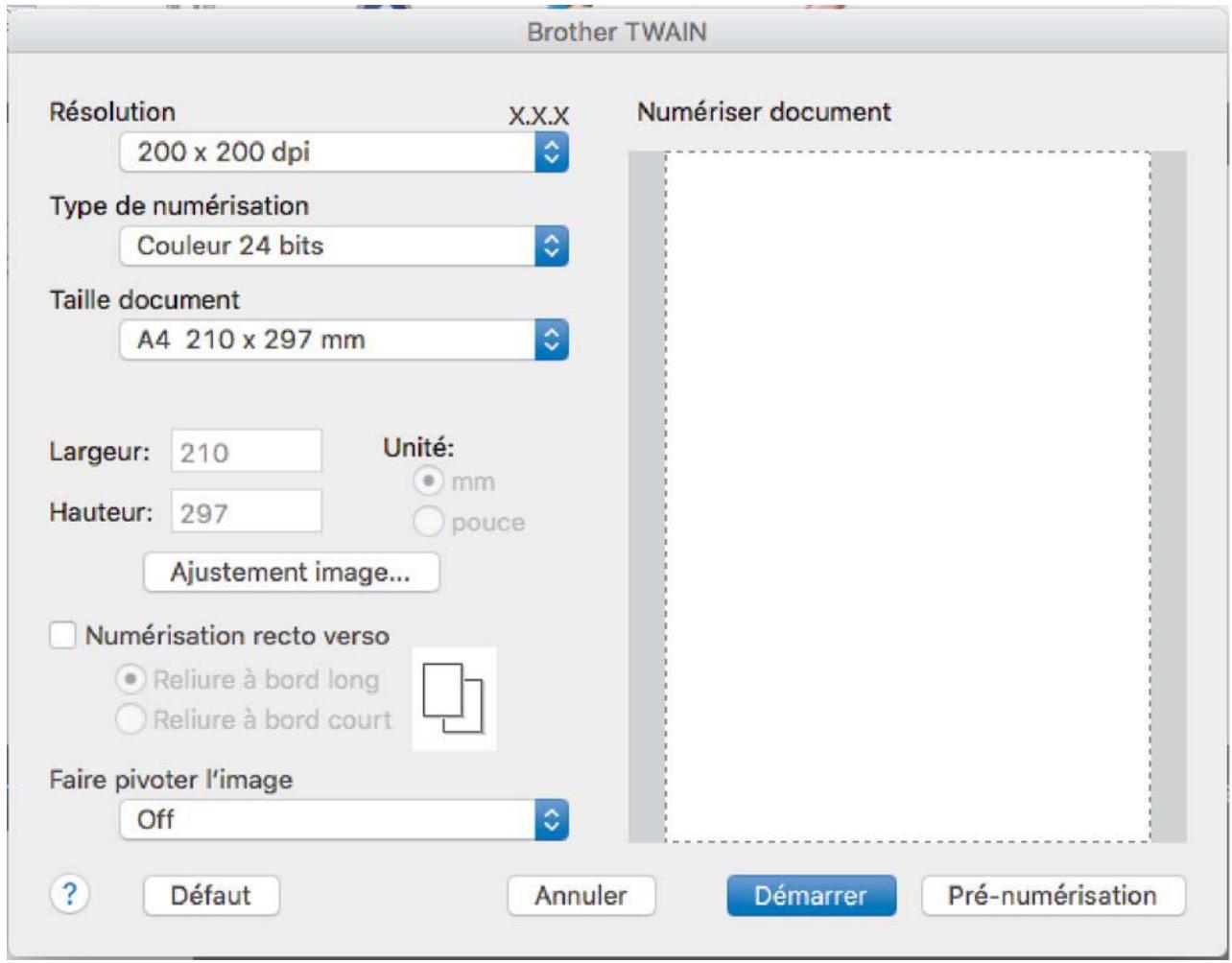 BROTHER MFC-L8690CDW - Numériser à l'aide des applications TWAIN (Mac) - 1