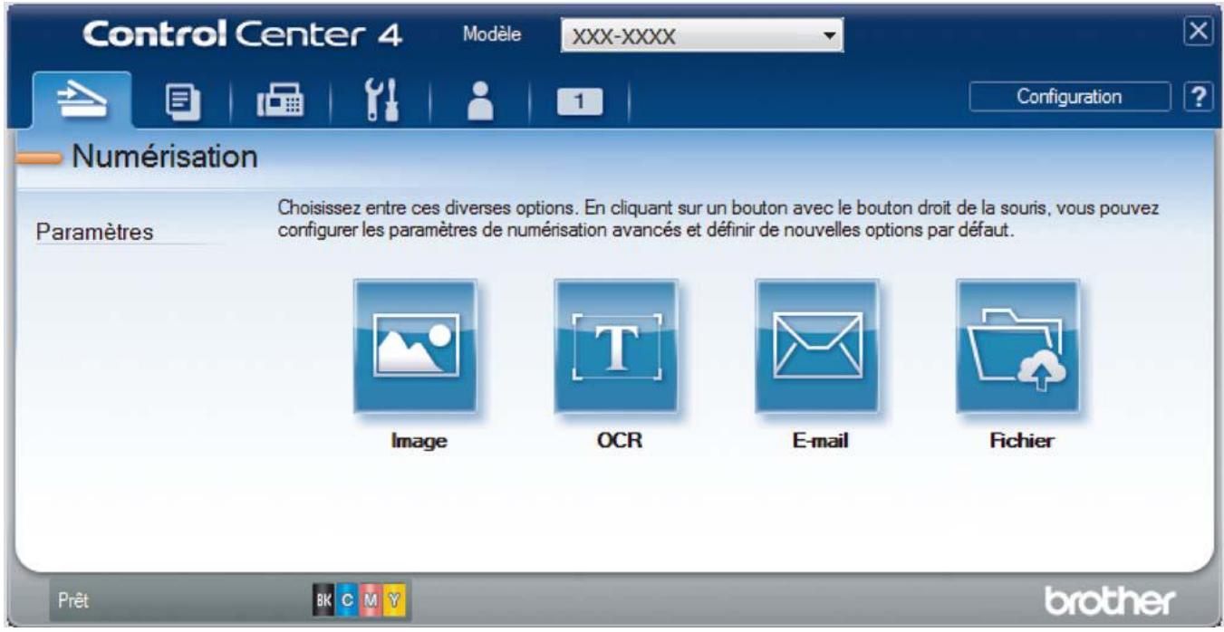 BROTHER MFC-L8690CDW - Numériser les deux faces d'une carte d'identité à l'aide du mode Avancé de ControlCenter4 (Windows®) - 1