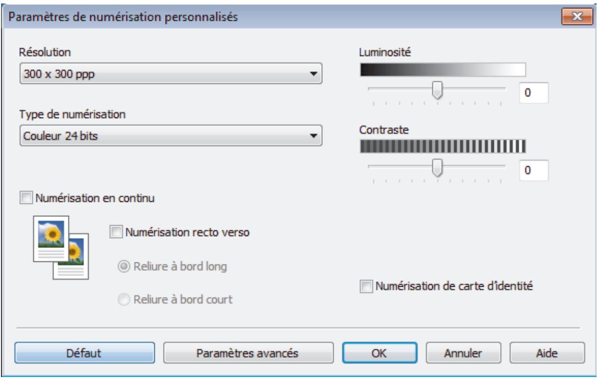 BROTHER MFC-L8690CDW - Paramètres de numérisation personnalisés (Windows®) - 1