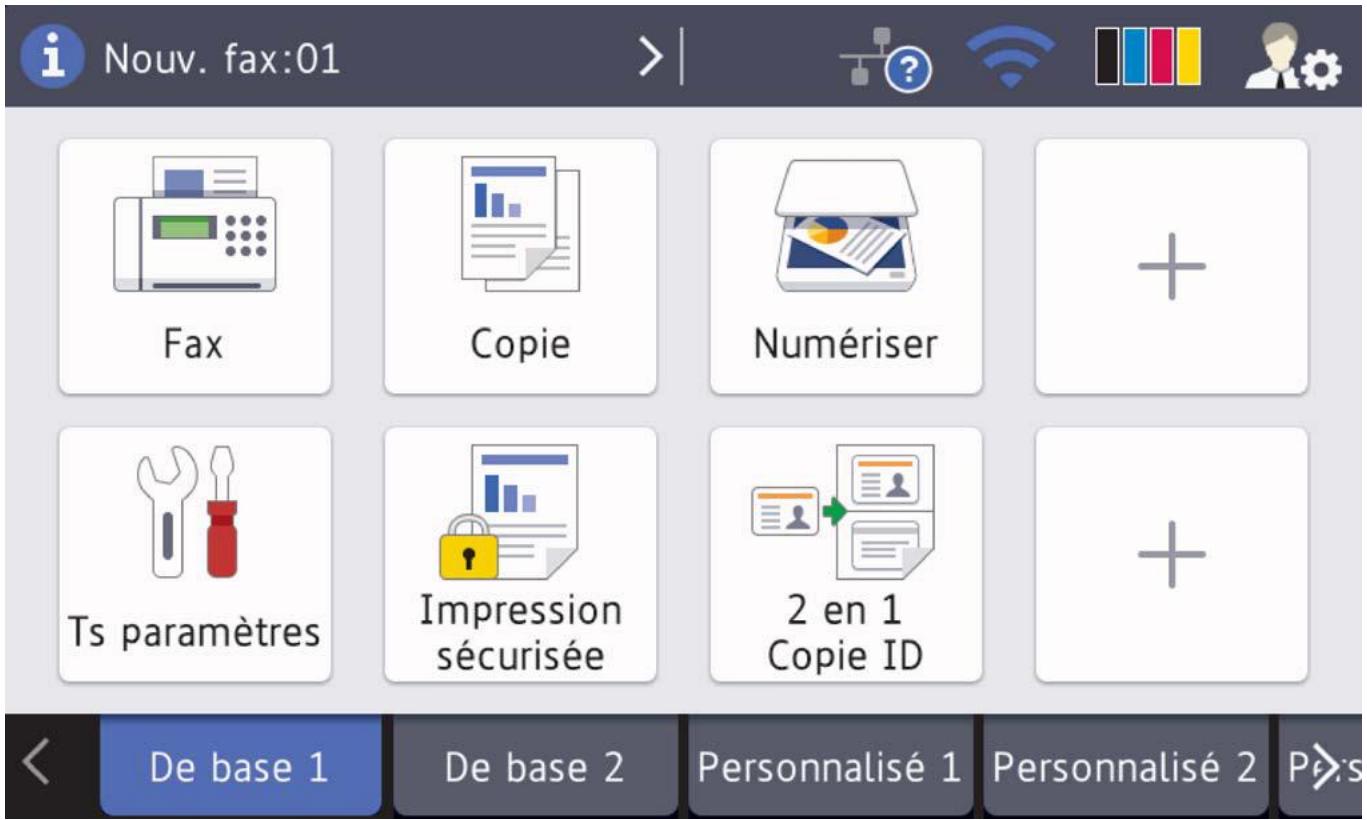 BROTHER MFC-L8690CDW - Onglets d'accueil - 1