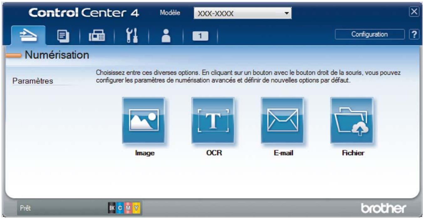 BROTHER MFC-L8690CDW - Numériser automatiquement les deux faces d'un document à l'aide du mode Avancé de ControlCenter4 (Windows®) - 2