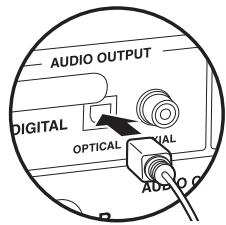 ONKYO S-6170 - Raccordement à l'aide d'un câble optique numérique - 1