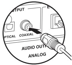 ONKYO S-6170 - Raccordement à l'aide d'un câble coaxial numérique - 1