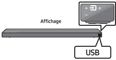 SAMSUNG HW-Q60R - Connexion d'un périphérique de stockage USB - 2