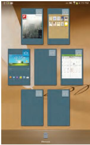 SAMSUNG GALAXY NOTE 8.0 1660 - Adding and Removing Home Screen Panels - 1