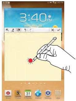 SAMSUNG GALAXY NOTE 8.0 1660 - Launch Popup Note Mini App - 1