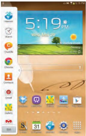 SAMSUNG GALAXY NOTE 8.0 1660 - Multi Window Tray - 1