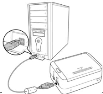 HITACHI DVS5P8+RCWDO1 - Connexion avec un PC (câble micro USB) - 1