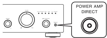 PIONEER A-20 S SILVER - Appuyez sur le bouton POWER AMP DIRECT situé sur le panneau avant de l'unité. - 1