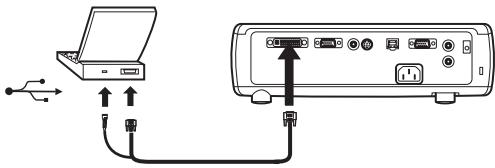 INFOCUS X8 - Connexions d'ordinateur en option - 6