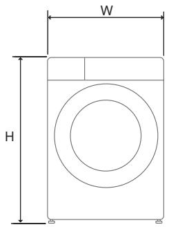 DARTY F854M21WR - Dimensions (mm) - 1