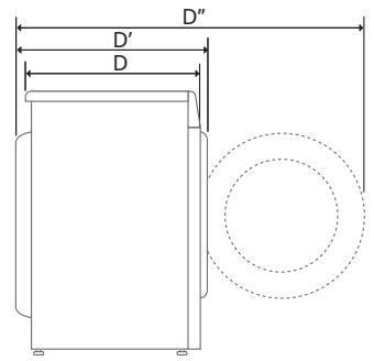 DARTY F854M21WR - Dimensions (mm) - 2