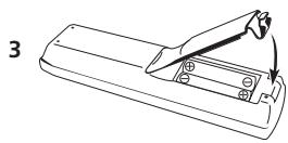 MIELE H 4641 BP KAT BLANC - Insertion des piles - 3