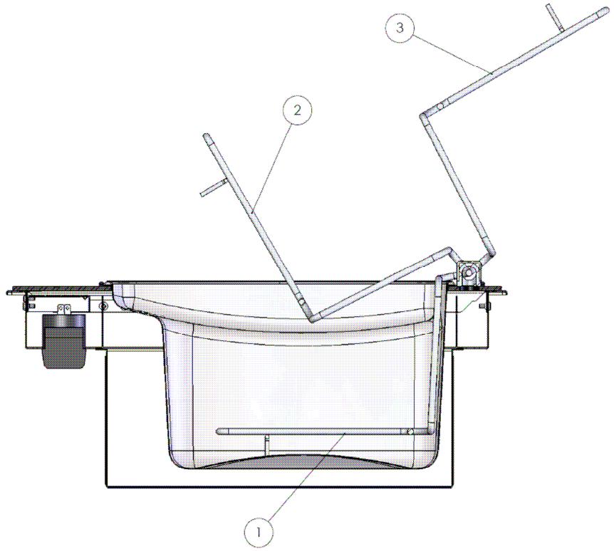 DE DIETRICH DTE 1058X INOX - La charnière en aluminium : - 1