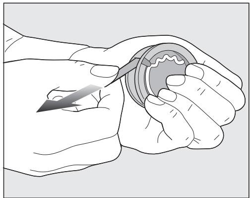 MIELE NC - Retirer la languette de protection du flacon de perfume - 1