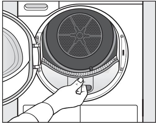 MIELE NC - Retirer les peluches visibles - 1