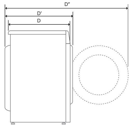 DARTY F964V51WRS - Vue arrière - 2