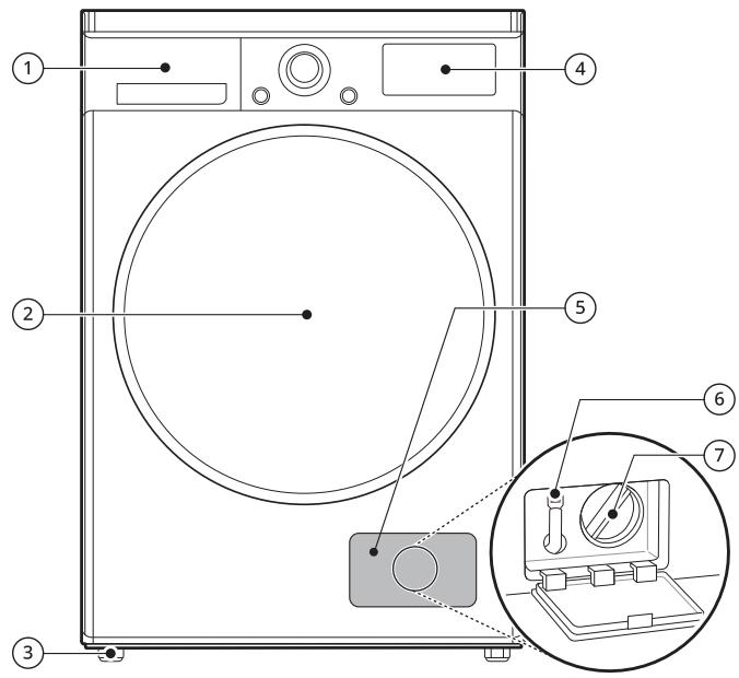 DARTY F964V51WRS - Vue avant - 1