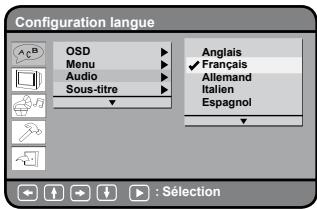 PROLINE DVDP1025wx - Configuration des langues - 4