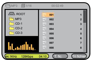 PROLINE DVDP1025wx - Lecture d'un CD audio compressé - 1