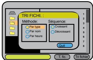 PROLINE DVDP1025wx - Tri des fichiers - 1