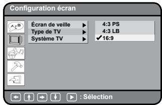 PROLINE DVDP1025wx - Option TV TYPE (Taille d'image TV) - 1
