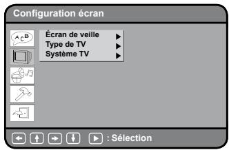 PROLINE DVDP1025wx - Configuration de l'écran - 1