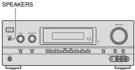 SONY STR-DH800 - 7: Sélection du système d'enceintes - 1