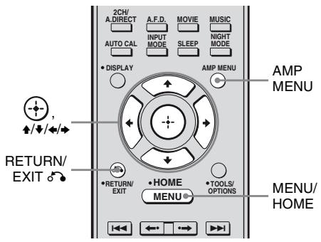 SONY STR-DH800 - Navigation dans les menus - 1