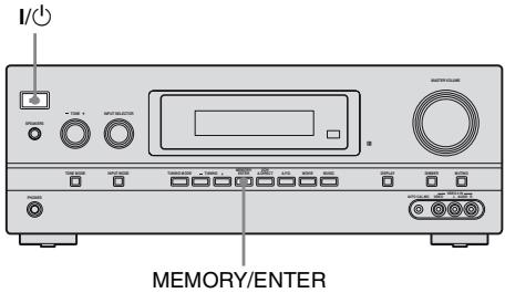 SONY STR-DH800 - Exécution des opérations de configuration initiale - 1