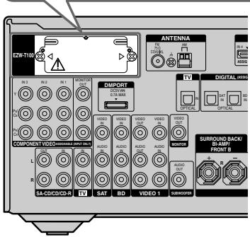 SONY STR-DH800 - Insertion de l'émetteur sans fil dans l'appareil principal s-air. - 2