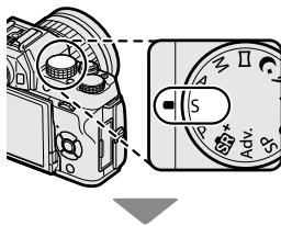 FUJIFILM X-T100 - AE avec priorité à la vitesse (S) - 1